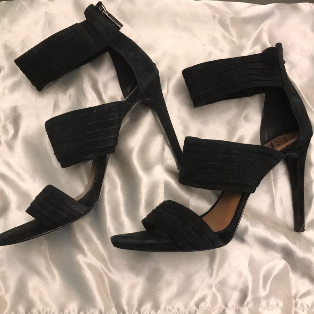 Vince Camuto suede high heel sandals